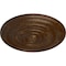 Ekena Millwork Carton Ceiling Medallion (For Canopies up to 2 5/8"), Hnd-Painted Root Beer Crackle, 12 5/8"OD x 1"P CM13CARBC - alternate 3